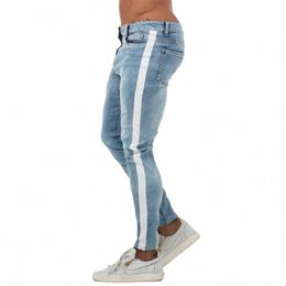 Gingtto Mens Skinny Jeans bleu Big Discount Summer Clearance ZM53 J4IX #