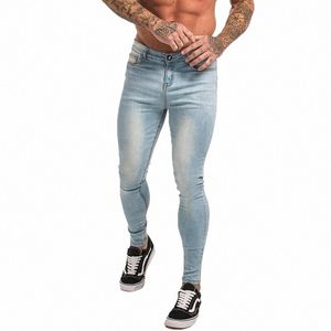 gingtto Heren Skinny Jeans Slim Fit Gescheurde Jeans Grote en Lange Stretch Blauwe Jeans voor Mannen Distred Elastische Taille Heren zm32 d4JL #