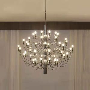 Gino Sarfatti lustre lampes pour salon design moderne éclairage maison salle à manger cuisine Luminaire 30/50 lumières or