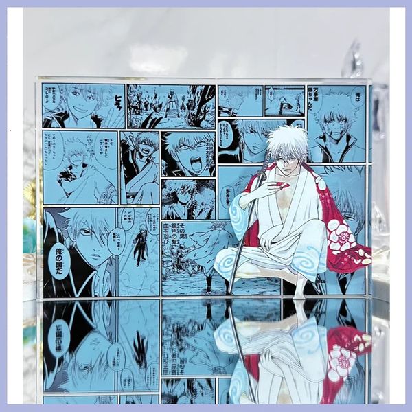 Gintama Acrylique Stand Blocksakata Gintoki Anime Hobby Goods Animation Dérivatives 240506