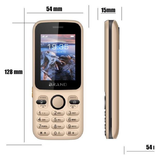 Fonction de barre de téléphone portable Gionee de 529B pour personnes âgées, vente en gros, livraison directe de téléphones portables, accessoires de marque chinoise, téléphone Otbxr
