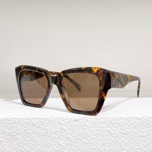 Girl 2022 Merk Acetaat Zonneglazen gekleurde Zwarte Nieuwe Wave Shades Pr09vz rare dikke glazen UV400 man Drivin Designer Large Wrap Symbole Logo Super zonnebril