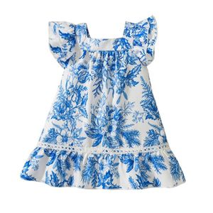 Girl A Princess jurk voor kinderen frisse en ademende vrijetijdsjurk baby zomermeisjesjurk
