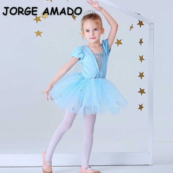 Fille Ballet Robe Dessin Animé Danse Vêtements TUTU Moelleux Tulle Enfants Effectuer Costume E20708 210610