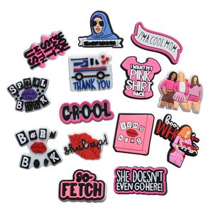 Girl Book Shirt Charms Anime Charms Wholesale Enfance Memories Funny Gift Cartoon Charmes Accessoires de chaussures PVC Décoration Boucle Soft Rubber Clog Charmes