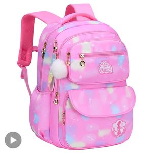 Mochila para niñas, mochila escolar, mochila rosa para niños, mochila para adolescentes, primaria, Kawaii, lindo, impermeable, kit de clase pequeña 240314