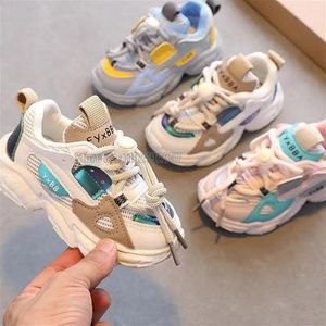 Girl pour enfants garçon bébé mesh respirant enfants baskets pour tout-petits chaussures plats 240507
