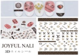 Fille classique motifs géométriques Nail Art manucure gomme mode décalcomanies accessoires de luxe rayure exquis haut de gamme henné décalcomanies Sti3585840