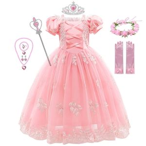 Girl Cosplay Rapunzel Dress Up Kids Christmas Halloween Tulle Fancy Costume For Children Girls Birthday 240326