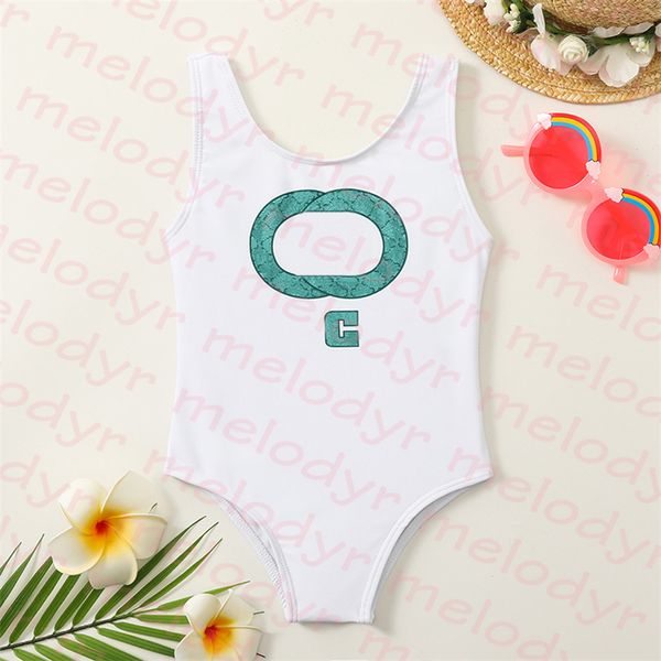 Fille Designer Maillots De Bain Lettre Imprimé Enfant Bikini Sling One Piece Maillot De Bain Enfants Piscine Maillot De Bain