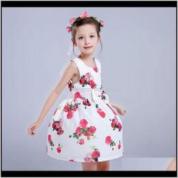 Fille Robe Fleur Enfants D'été Enfants Vêtements Marque Filles Pour Fête Vacances Toddler M4Oes Robes Xfpsw