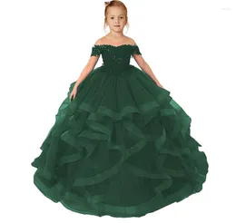 Robes fille 0-14 ans enfants robe pour filles mariage Tulle dentelle élégante princesse fête Pageant robe formelle adolescents enfants