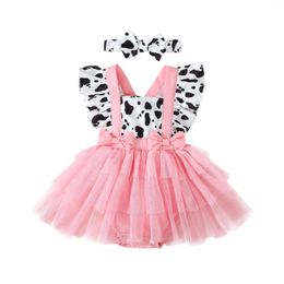 Meisjesjurken 0-24 m verkopen baby rompers kleding luipaard print mouw baby jumpsuits meisjes zomerse playsuits outfits