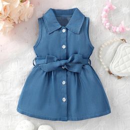 Robes de fille 1 2 ans pour bébé bébé robe sans manches sans manche