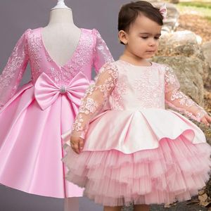 Meisje jurken 1-5 jaar elegante jurk voor meisjes feestkleding peuter baby avondjurk prinses kostuum verjaardag kleding jaar backless