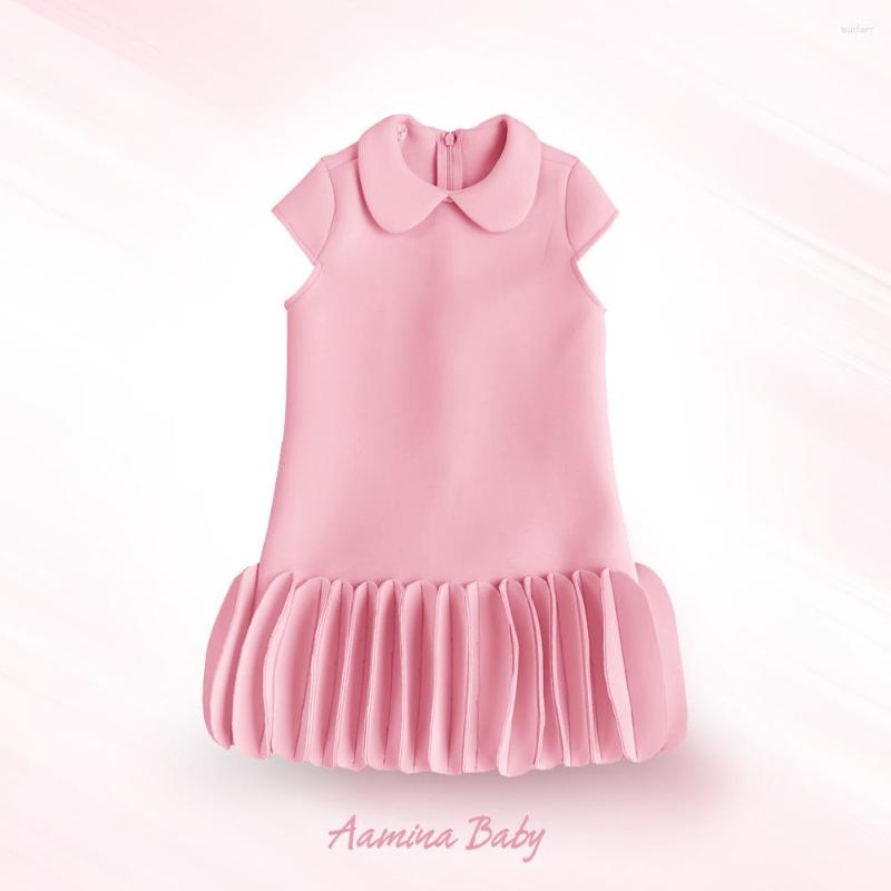 Fille robes 2023 pâques rose pétale une pièce mariage Brithday fête enfants robe enfant vêtements pour jeune tenue Costume Sukienka