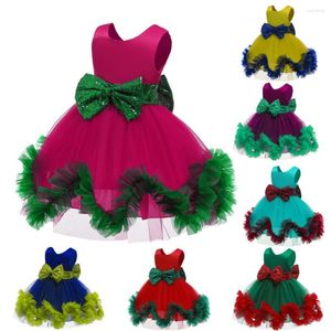 Meisjesjurken 2023 Fashion Children's Clothing Summer Models Girls Princess Dress Kerstmis