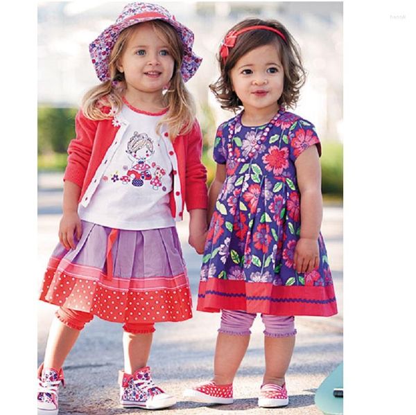 Vestidos de niña 2023 de encaje Floral para niñas y bebés, ropa para niños, vestido de noche sin mangas con estampado de rosas, ropa de algodón de verano, jersey para niños