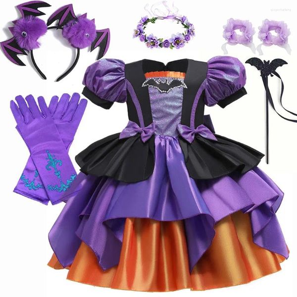 Vestidos de niña 2023 Disfraz de Halloween para niños Cosplay Falda Puff Vestida Princesa Actividad para niños Patty