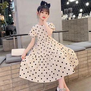 Vestidos de niña 2023 Corea Summer Princess Dress Children One Piece Piece Kids Party Girls Hinchy For