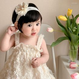 Robes de fille 2023 Été bébé robe à lacerie robere dentelle fleur fleur anniversaire anniversaire