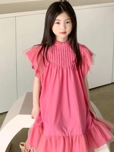 Robes de fille 2024 Arrivées Girls Vest Robe sans manches Spring Fashion Kids Vêtements 2-8 ans
