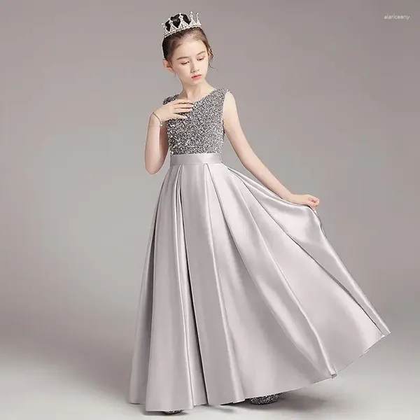 Robes pour petites filles, Costume de concours de Piano, vêtements de princesse à la mode, soirée d'anniversaire, cadeaux pour enfants, 2024