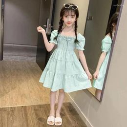 Robes de fille 2024 Summer Beach Girls Princess Dress Vestidos Kids For Baby Toddler Teenage Children Vêtements