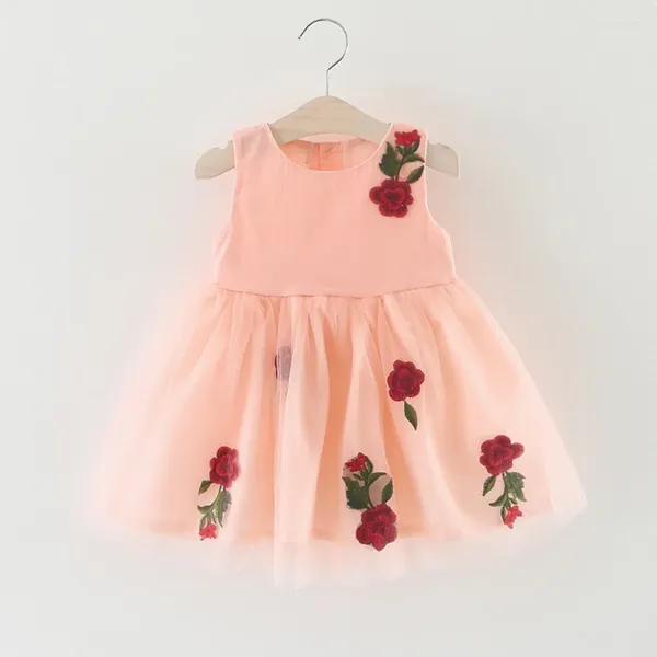 Vestidos de niña, ropa de bebé recién nacido de verano 2024, tutú de flores para 1 año, ropa de cumpleaños para niña, vestido de princesa