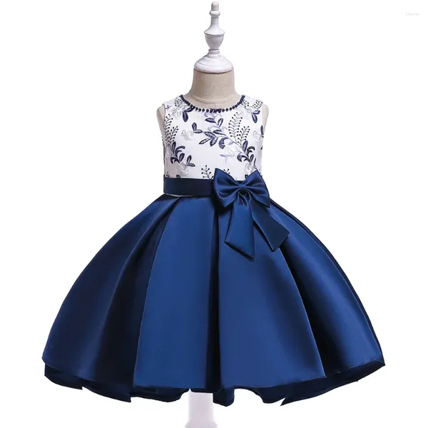 Robes de fille 3-8 ans filles robe de princesse pour enfants été fée sans manches élégante fête d'anniversaire robe de bal enfants vêtements formels