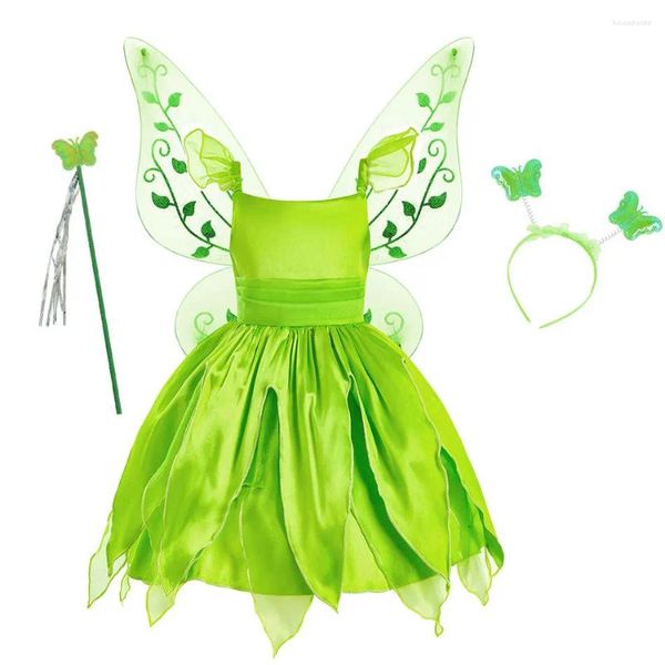 Robes de fille Arrivée Children téléfilm Costume Cosplay Costume With Wing Kids Party Fancy Princess Robe