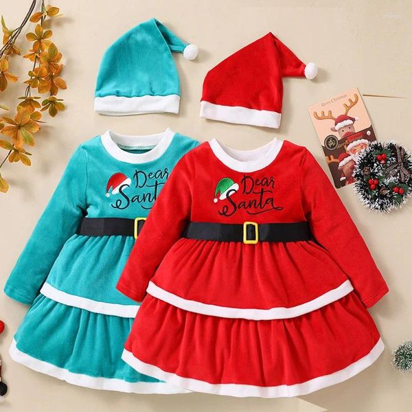 Vestidos de niña Eventos navideños Baby Fiesta de manga larga Gat.