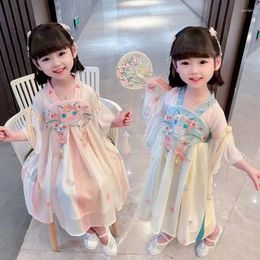 Robes pour filles, vêtements pour bébés filles, Costumes ethniques rétro pour enfants, robe à fleurs, robe de bal de mariée, fête de mariage, été