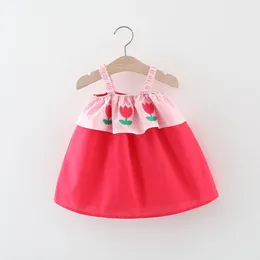 Vestidos de niña Baby Dress Summer Girls Cartoon tulip