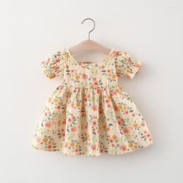 Robes d'été pour petites filles, tenue à fleurs, tenue fine et Cool, pour anniversaire de bébé de 1 an