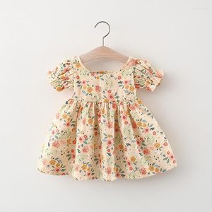 Robes d'été pour petites filles, tenue à fleurs, tenue fine et Cool, pour anniversaire de bébé de 1 an