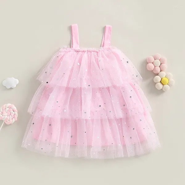 Vestidos de niña, vestido de cumpleaños para niñas, vestido de flores para boda, bautismo, sin mangas, lentejuelas, fiesta, ropa de princesa para niños