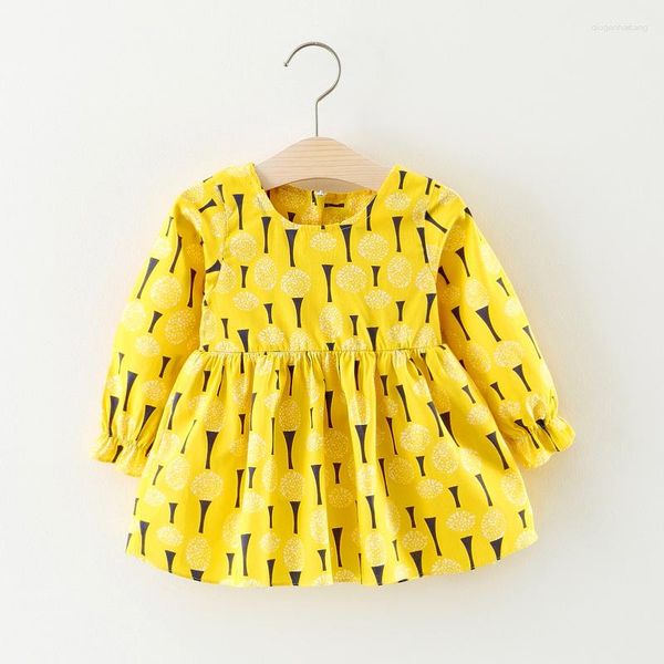 Robes pour petites filles de 0 à 3 ans, vêtements de princesse à manches longues, printemps-automne, vente en gros