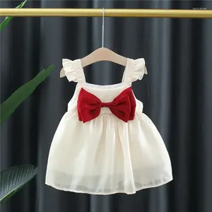 Meisje Jurken Baby Meisjes Jurk Zomer Leuke Strik Elegante Prinses Voor Verjaardagsfeestje Kinderkleding 6 12 18 24 Maanden Zuigelingen vestidos