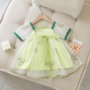 Fille robes bébé Style National Pengpeng jupe été mignon Super doux princesse enfants une pièce robe mince modèle vêtements