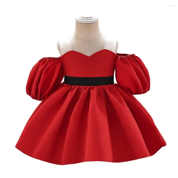 Vestidos de niña, vestido rosa para bebé, vestido elegante para fiesta de primer cumpleaños, vestido de princesa para graduación, trajes de boda para niñas