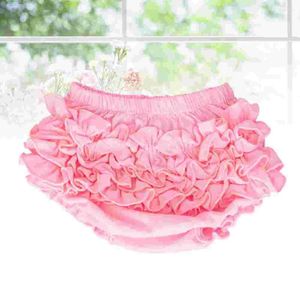 Robes de fille pour bébé, couvre-couche en dentelle à volants en pur coton, culotte pour Halloween, taille S (rose)