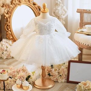 Robes de fille bébé soirée de mariage pour les filles 1-6 ans paillettes fête d'anniversaire noël baptême enfants robe de princesse mignonne avec grand arc