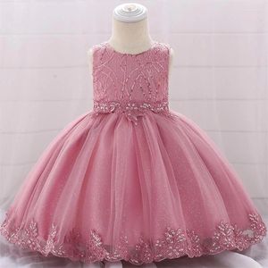 Vestidos de niñas Nacidas Princesas Princesas Vestidos para niñas Niños 1er cumpleaños Boda Sequin Vestido rojo Años infantiles Vestidos Vestidos