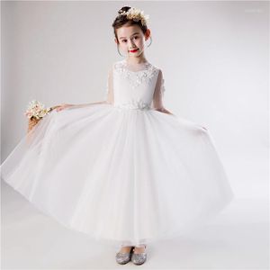 Girl Dresses Children's Evening Dress Princess Host Small Wedding Long Model Show kostuum lente en zomer