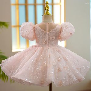 Robes de soirée pour filles, tenue princesse de luxe, pour 1er anniversaire, baptême, fête de mariage, robe de bal formelle