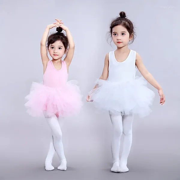 Vestidos para niñas, ropa para niñas, traje de baile, vestido tutú de ballet, vestido de bola de malla de princesa para niños en 24 colores