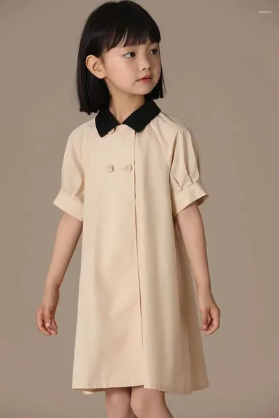 Vestidos para niñas, vestido para niñas, ropa de moda coreana para primavera y verano, princesa informal de 5 a 12 años