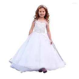 Girl Robes Children's Dress Show Hosting Birthday Trail Lace Lace Girls 'Pengpeng Princess Long
