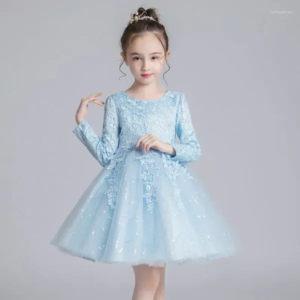 Vestidos de niña Vestido de princesa para niños Disfraz de piano de primavera y otoño